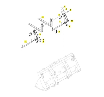 Imagen de FORKLIFT ATTACHMENT&FORK ARMS (KIT UÑAS HIDROMEK)